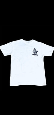 Scarz White T-shirt Black Logo