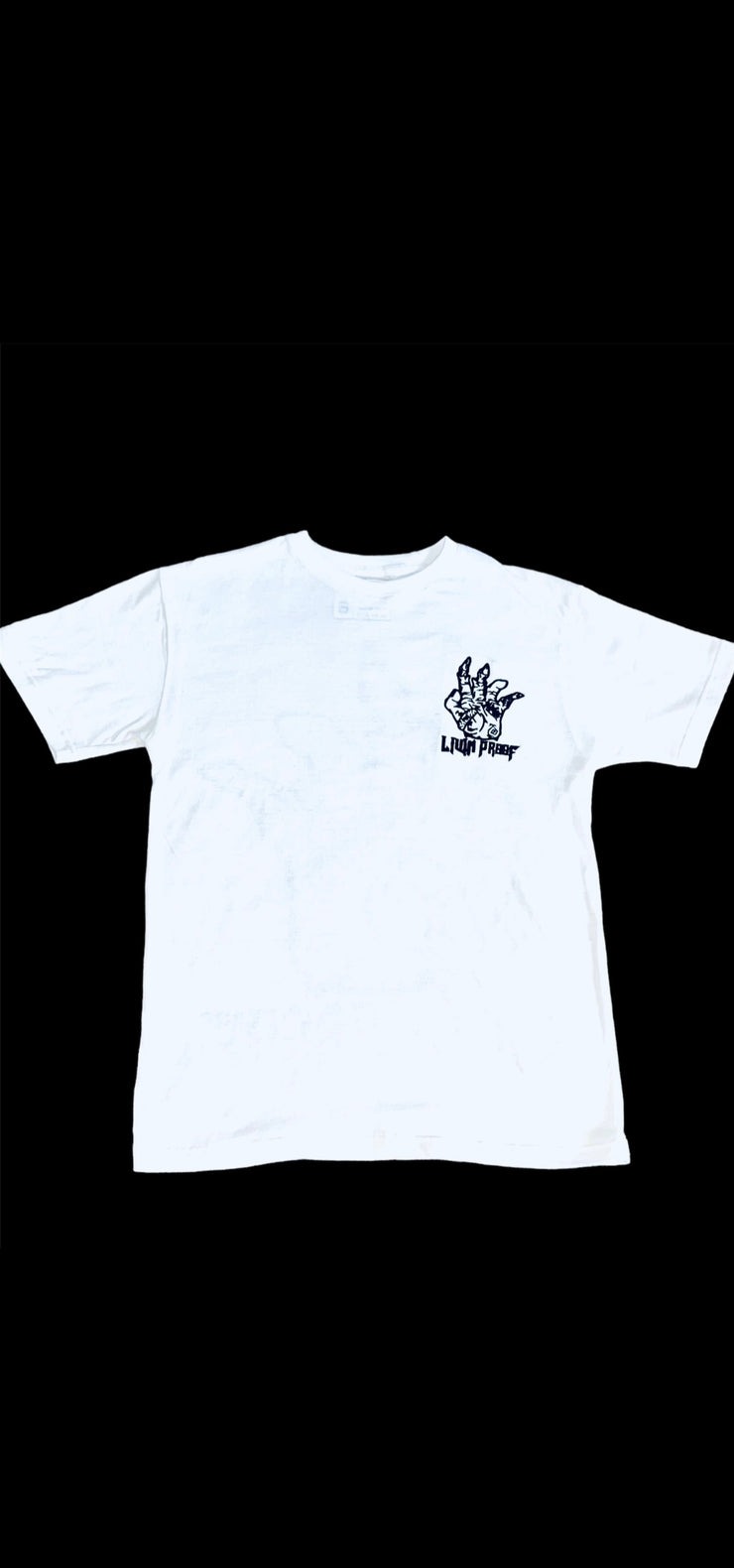 Scarz White T-shirt Black Logo