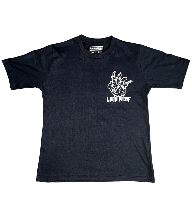 Scarz Black T-Shirt With White logo